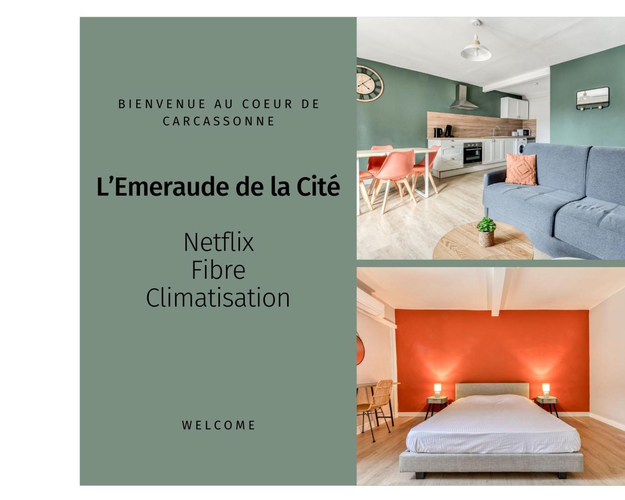 L'Emeraude De La Cite - Netflix - Fibre - Proche Cite - Clim Carcassonne Zewnętrze zdjęcie